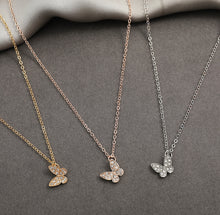 Load image into Gallery viewer, Butterfly Rhinestone Simple Pendant Necklace IDW
