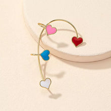 Load image into Gallery viewer, Heart Multicolor Trendy Ear cuff IDW
