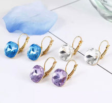 Load image into Gallery viewer, Square shape cz Stud Earrings for women IDW
