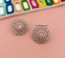 Load image into Gallery viewer, American diamond cz Stone stud Earrings
