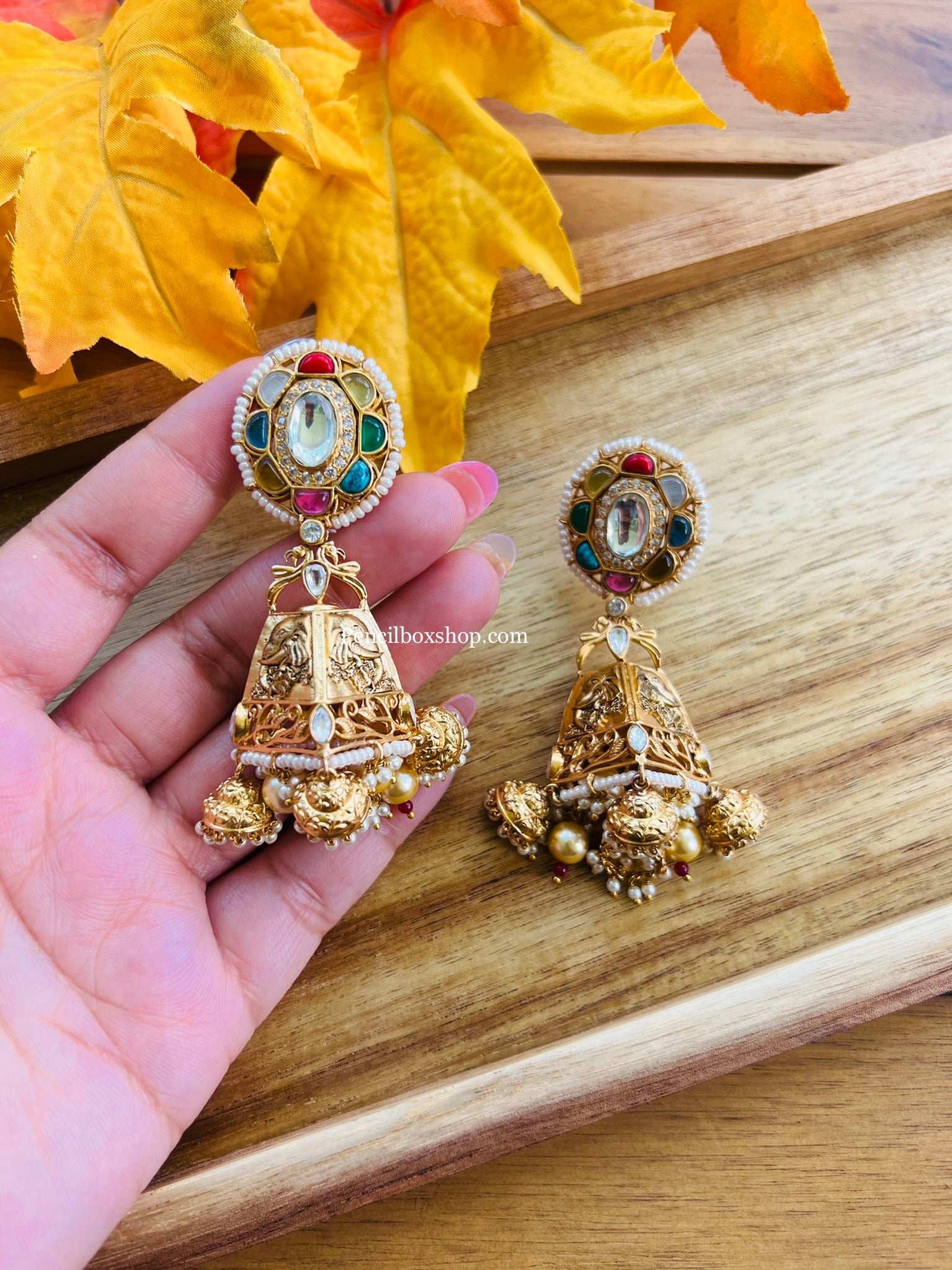 Amrapali gold deals jhumkas