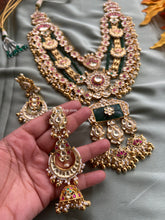 Load image into Gallery viewer, Exclusive Pachi Kundan Bridal Designer Premium piece necklace set
