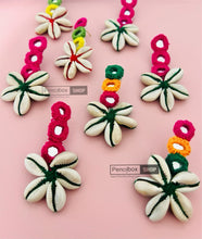 Load image into Gallery viewer, Exotic Handmade Mirror Tri color Shell Layered Earrings
