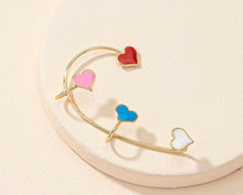 Load image into Gallery viewer, Heart Multicolor Trendy Ear cuff IDW
