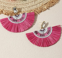 Load image into Gallery viewer, Bohemian Tribal embroidery Ethnic Style Earrings IDW
