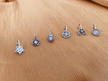 Load image into Gallery viewer, Silver Finish-Stone studded non pierced nose pin
