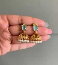 Load image into Gallery viewer, Gold matte finish Jhumka Earrings
