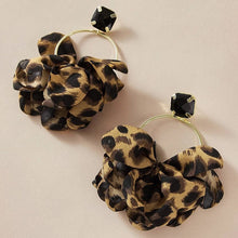 Load image into Gallery viewer, Leopard Print Fabric Drop Earrings for women IDW
