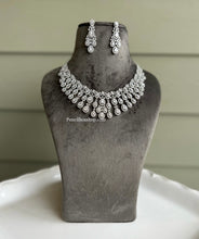 Load image into Gallery viewer, American Diamond Designer Drops cz Necklace set
