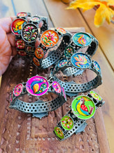 Load image into Gallery viewer, Openable Handpainted German silver kadas
