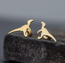 Load image into Gallery viewer, Animal Stainless Steel Silver Stud Earrings IDW
