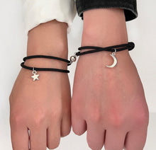 Load image into Gallery viewer, Magnetic Couple girlfriends Moon star Bracelet set  IDW

