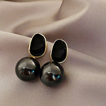 Load image into Gallery viewer, Enamel Paint Pearl Drop Stud Earrings ,women Stud earrings IDW
