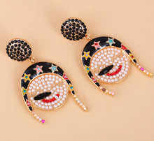 Load image into Gallery viewer, Women lady Multicolor  Crystal earrings IDW
