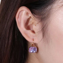 Load image into Gallery viewer, Square shape cz Stud Earrings for women IDW
