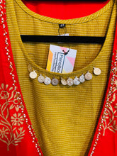 Load image into Gallery viewer, 42 size Red Green 2 pc cotton dress 42 size only
