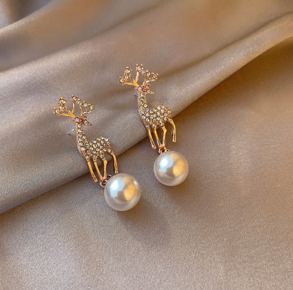 Christmas special Reindeer Stud Earrings Jewelry IDW