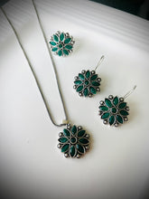 Load image into Gallery viewer, Combo  German silver premium Quality Jewelry set necklace earrings ring set
