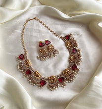 Load image into Gallery viewer, Premium Quality Elephant Guttapusalu Cz Statement Necklace set a
