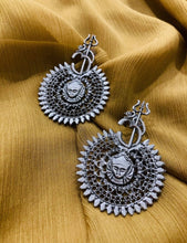 Load image into Gallery viewer, Durga ji  Oxidised earrings Daily wear
