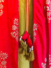 Load image into Gallery viewer, 42 size Red Green 2 pc cotton dress 42 size only
