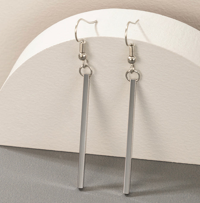 Simple sleek modern classy pencil earrings for women IDW