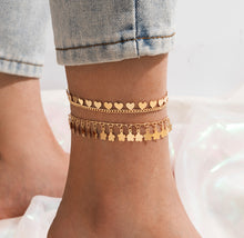 Load image into Gallery viewer, Golden Sleek Trendy women Anklets IDW
