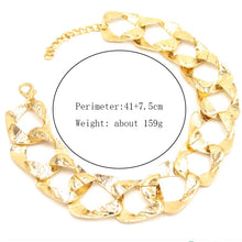 Load image into Gallery viewer, Gold metal chain Metal Necklace for women IDW
