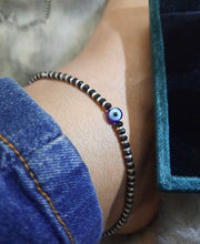 Load and play video in Gallery viewer, 92.5 Pure Silver Anklet/Bracelet Evil eye for protection bracelet anklet
