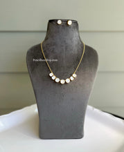 Load image into Gallery viewer, 22 carat Gold plated moissanite Stone Necklace set
