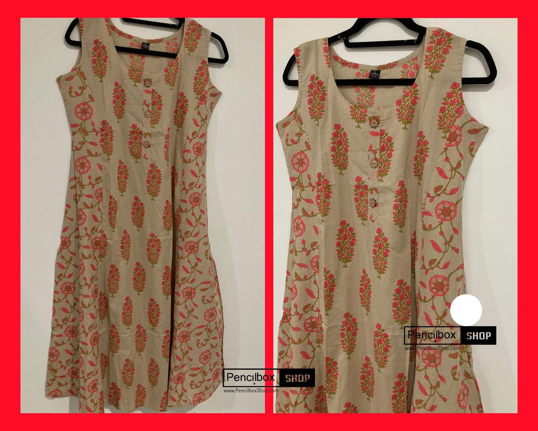 Casual kurti cotton printed women clothing indian dress