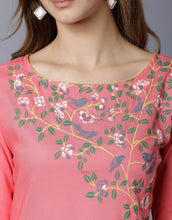 Load image into Gallery viewer, Pink Printed straight kurti 40 size
