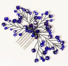 Load image into Gallery viewer, Crystal Pearl Rhinestone cz stone bridal pearl hair accessories
