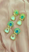 Load image into Gallery viewer, American Diamond Kundan Premium Quality monalisa Stone earrings
