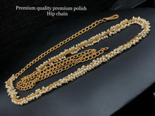 Load image into Gallery viewer, Golden Pearl Chain Simple Hip chain
