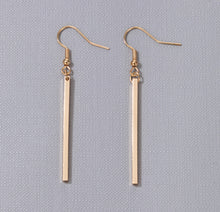 Load image into Gallery viewer, Simple sleek modern classy pencil earrings for women IDW
