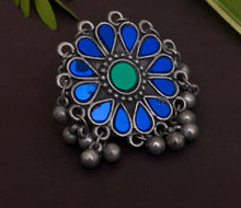 Load image into Gallery viewer, Ghunghroo Mirror Afghani Adjustable Ring
