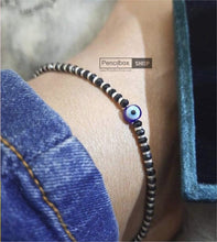 Load image into Gallery viewer, 92.5 Pure Silver Anklet/Bracelet Evil eye for protection bracelet anklet
