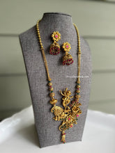Load image into Gallery viewer, Premium quality Dancing Ganesha Pendant With elephant and unique pattern Necklace set
