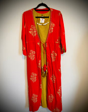 Load image into Gallery viewer, 42 size Red Green 2 pc cotton dress 42 size only
