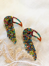 Load image into Gallery viewer, Parrot Stone work Earrings IDW
