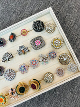 Load image into Gallery viewer, Rings Lovers !!! American diamond German silver mix collection of ring 2
