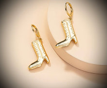 Load image into Gallery viewer, Golden Heel Shoe Earrings for women comes in gift box IDW
