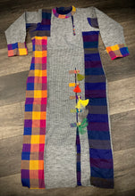 Load image into Gallery viewer, Blue Multicolor Strip Cotton Straight Kurta
