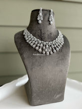Load image into Gallery viewer, American Diamond Designer Drops cz Necklace set
