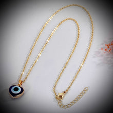 Load image into Gallery viewer, Evil eye Blue Necklace/Earrings Set for protection IDW
