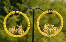 Load image into Gallery viewer, Contemporary Cycle Matt Finish Natural Stone Earrings for women
