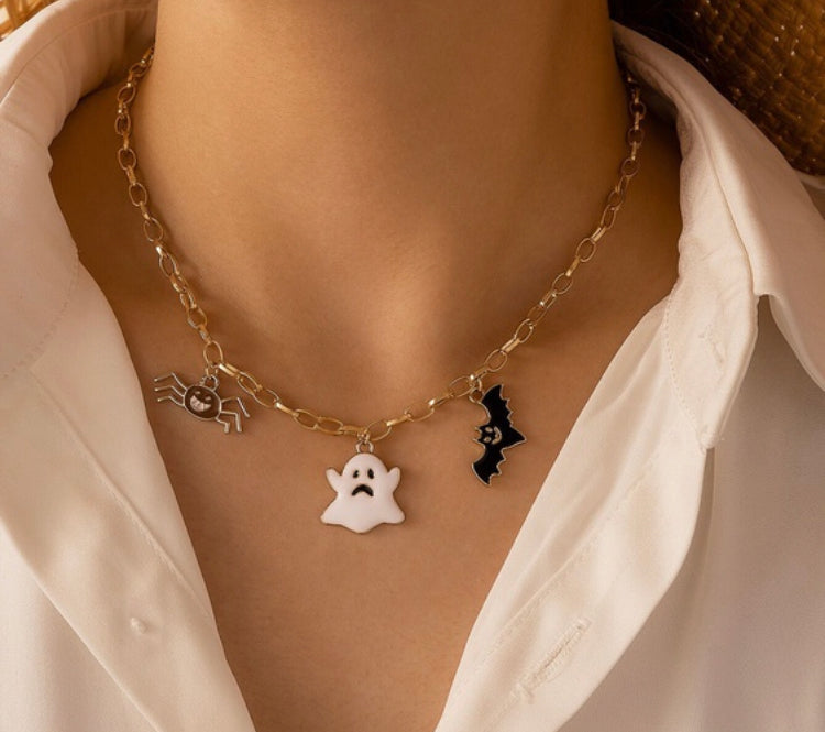 Halloween single layer simple funky necklace IDW