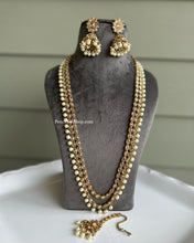 Load image into Gallery viewer, Premium Quality Double Layer Polki Inaaya Necklace set with Maangtikka
