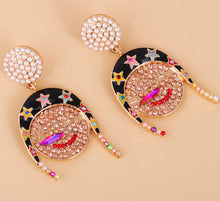 Load image into Gallery viewer, Women lady Multicolor  Crystal earrings IDW
